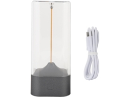Luminária de mesa LED moderna e minimalista com filamento magnético, controle de toque ajustável e luz noturna.