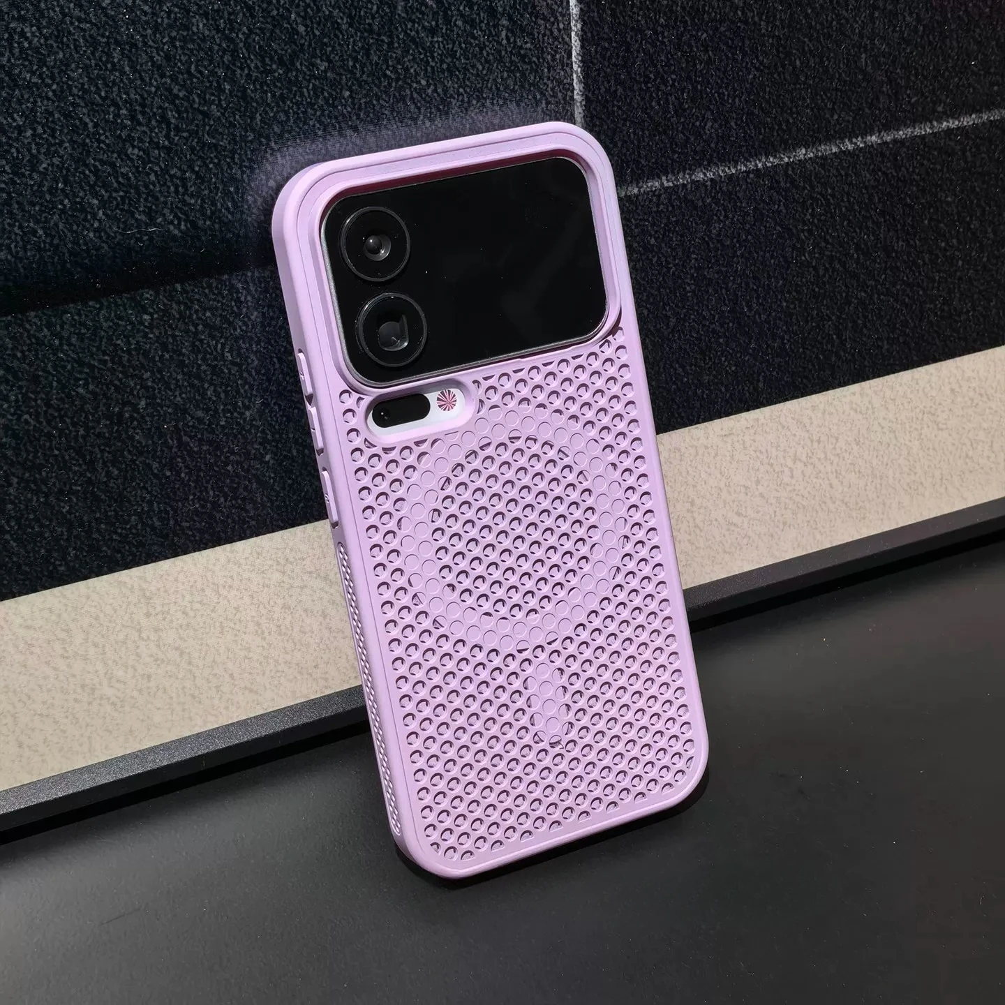 Capa Protetora Fosca Com Cobertura Total E Malha Magnética Em Formato De Colmeia Para Dissipação De Calor (roxa Clara) Para Xiaomi 14 Pro