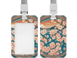 Porta Crachá Estilo Oriental Com Cordão, À Prova D Água, Porta Identificação, Protetor De Crachá, Retrátil Crachá