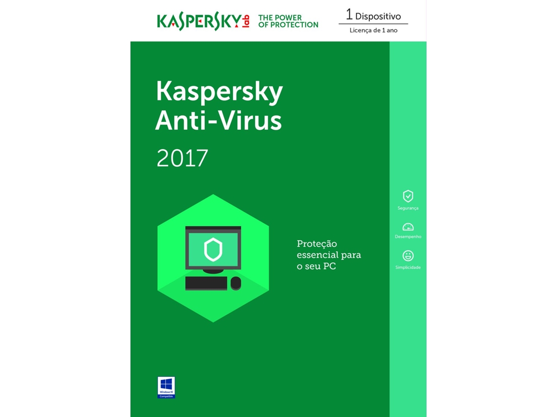 Software KASPERSKY Anti-virus (1 Dispositivo - 1 ano - PC)
