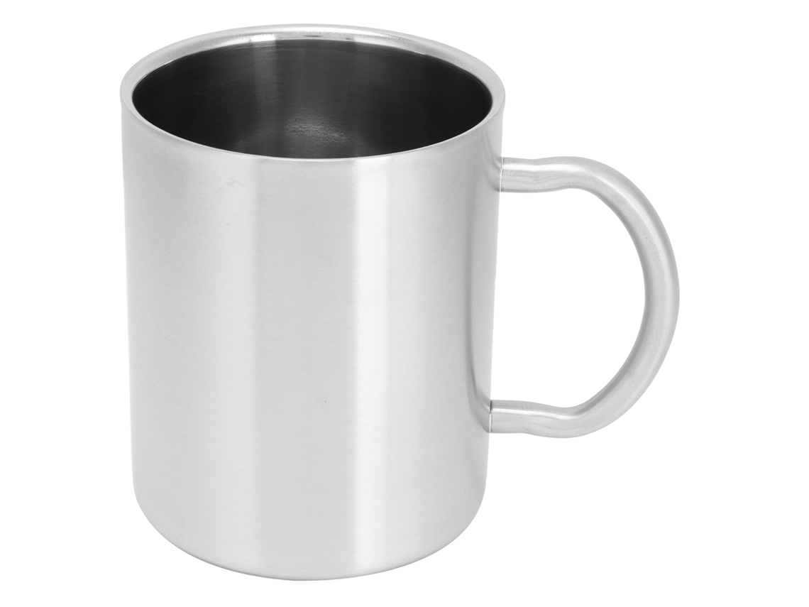 Caneca Térmica de Aço Inoxidável 304 com Parede Dupla e Alça, Capacidade de 400 Ml AQUAFORGE