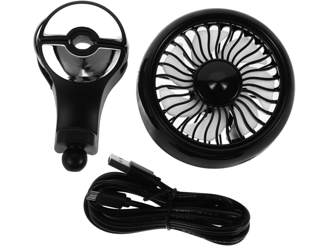 Ventilador Traseiro Para Banco De Carro Alipis Usb, Fluxo De Ar Potente, Direção Ajustável, Elegante Material Abs Preto