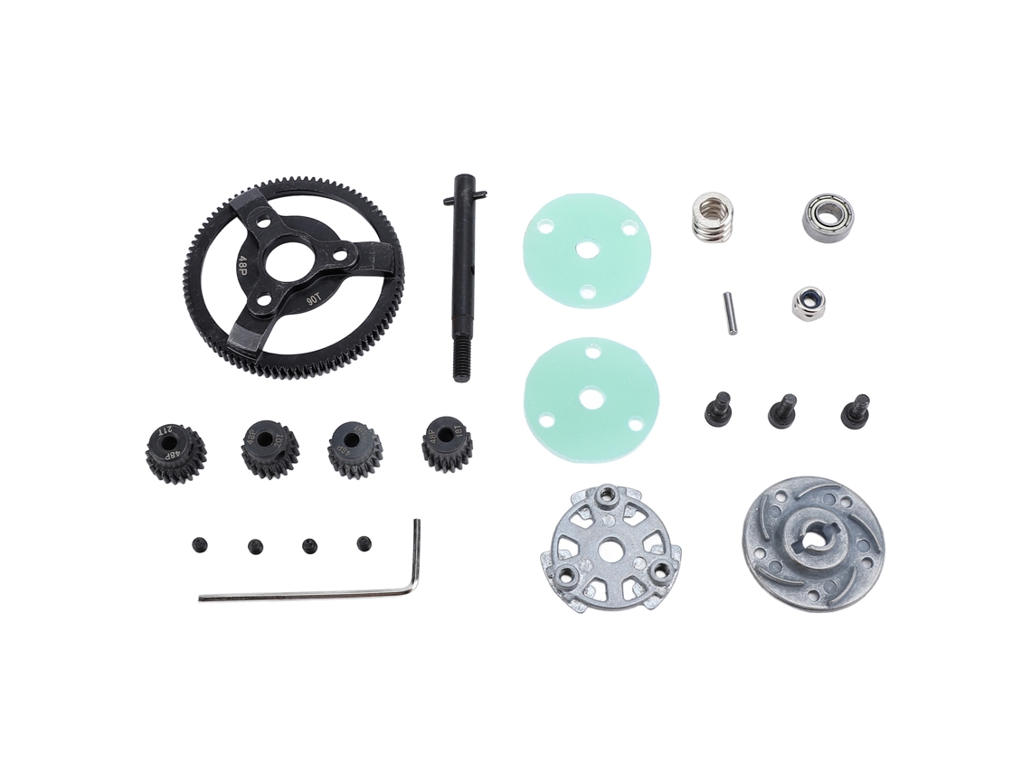 Mali kit de Engrenagens para Carro Rc Traxxas Slash 2wd 1/10 Engrenagem Cardinal 90t com Pinhões 18t 19t 20t 21t Aço Carbono