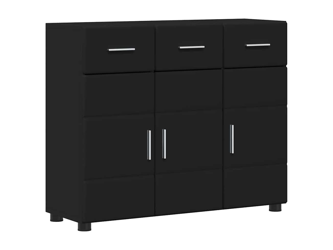 Aparador | Buffet Florin Preto 88,5 X 30,5 X 73 Cm Madeira Processada