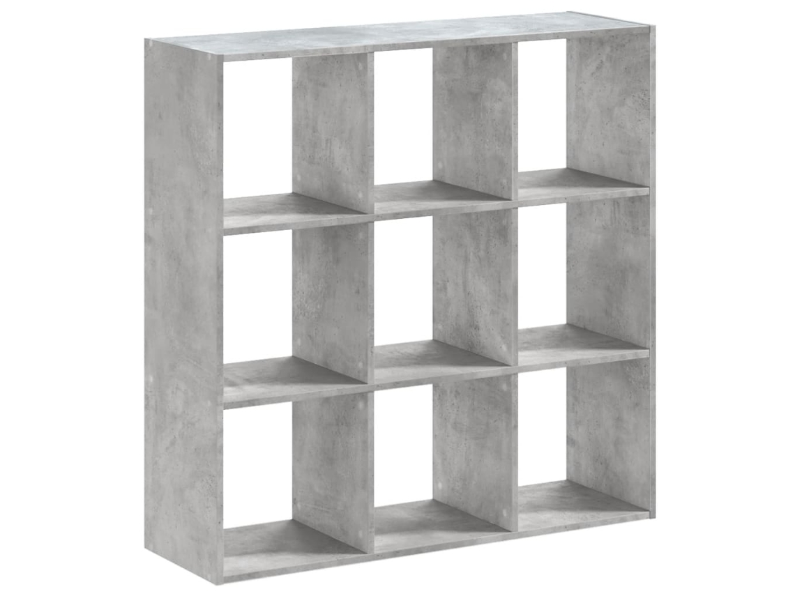 Estante Derivados de Madeira Cinzento Cimento (102x32x102 cm)
