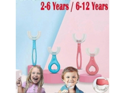 Escova de Dentes em Forma Silicone U Crianças Manual Limpeza Infantis 2 12 Anos GOKOCO