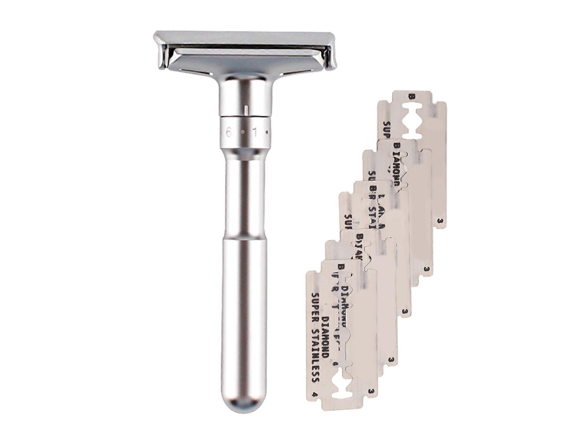 Manual De Segurança Para Barbeador, Barbeador Masculino Ajustável De 1 A 6, Lâmina Clássica De Dupla Face Para Barbear Rente. Hengjian