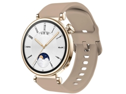 Bracelete Suave em Silicone Liquido para Huawei Watch Gt 4 41Mm Castanho Claro ANTIIMPACTO!