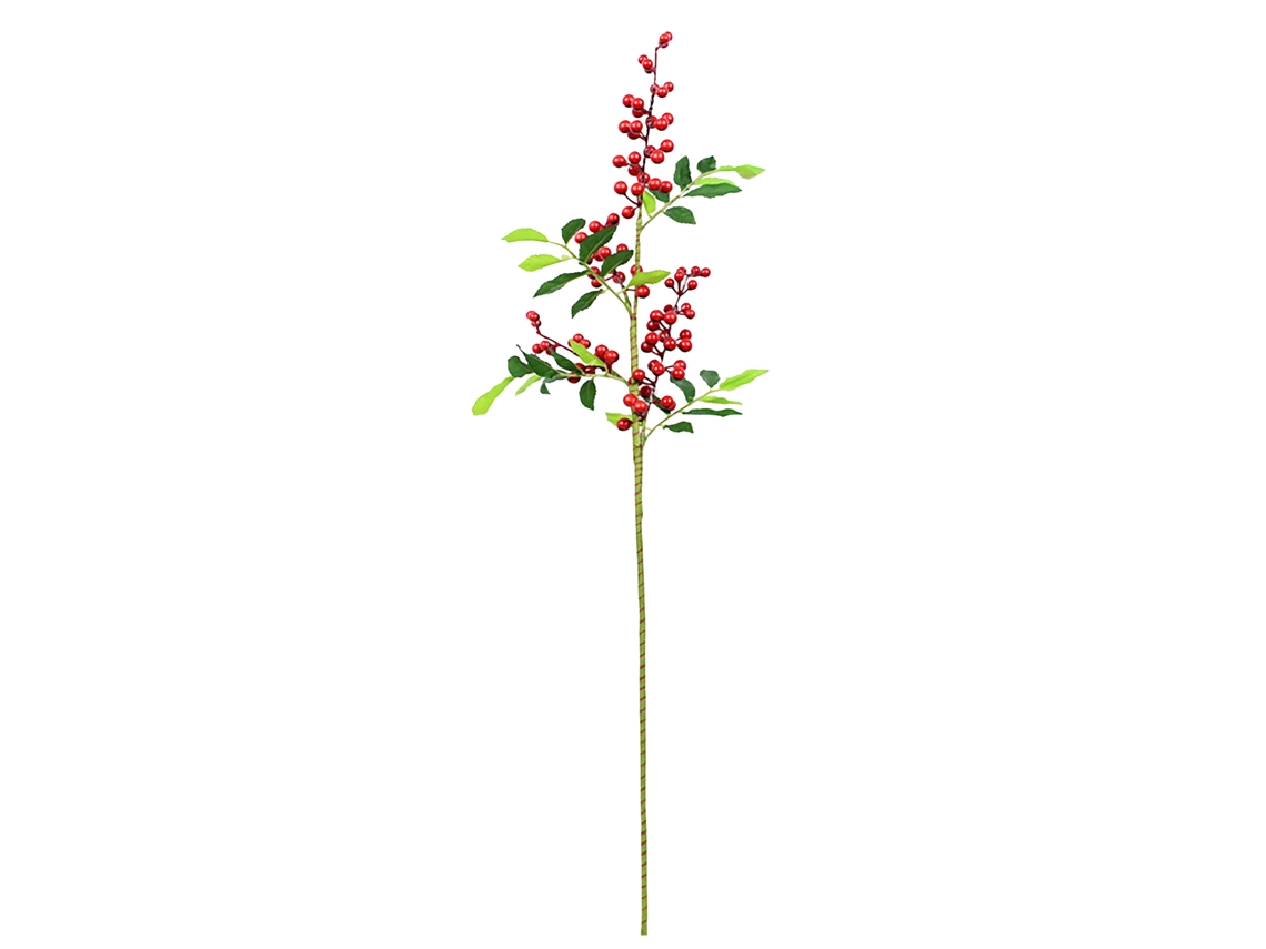 Laxiscreed Ramos De Falso Fruto Vermelho Com Folhas Para Decoração De Casa E Eventos