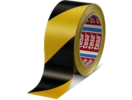 FITA DE SINALIZAÇÃO ADESIVO PRETO/AMARELO 33M X 50MM 60760 