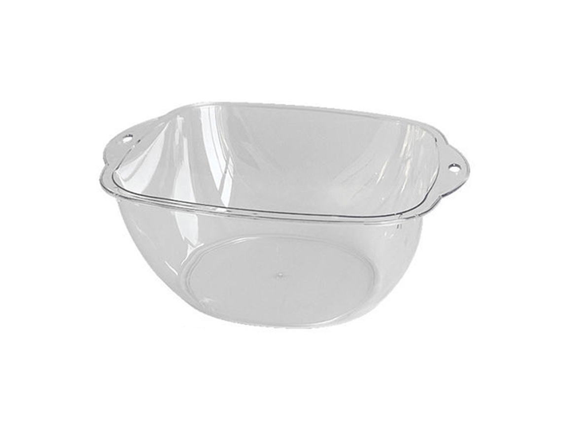 Bacia de Plástico Transparente Multifuncional Simples e Durável