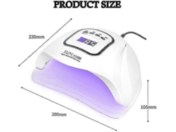 Lâmpada Led Uv De 150 W Para Unhas, Secador Profissional De Esmalte Em Gel, Lâmpada Uv Para Unhas Com 4 Temporizadores Ly Ebike