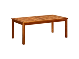Vidaxl Mesa De Centro P/ Jardim 110x60x45 Cm Madeira De Acácia Maciça