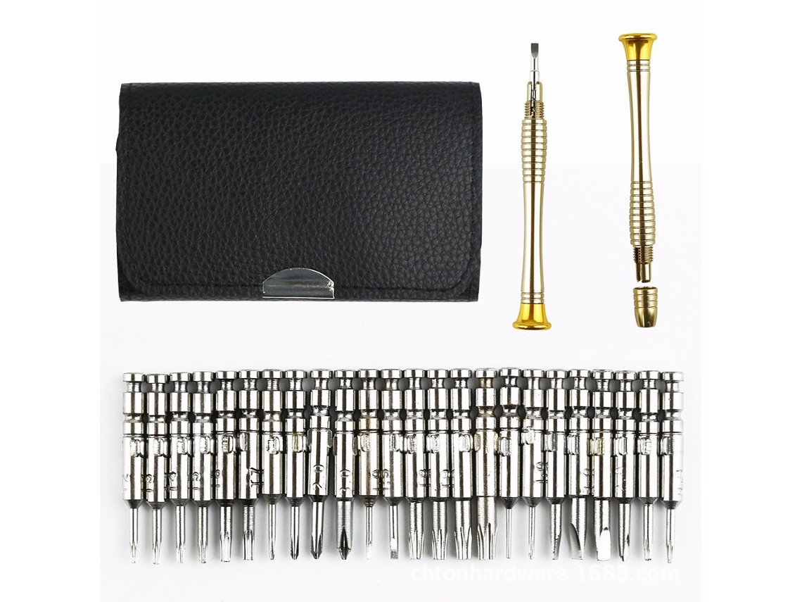 Chave Fenda de Aço Carbono 25 Pcs (para Reparo de Aparelhos Pequenos)