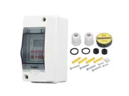 INTERRUPTOR DE TIMER DIGITAL PROGRAMÁVEL 7 DIAS 28 HORÁRIOS COM CAIXA IMPERMEÁVEL AC85-265V S/MARCA