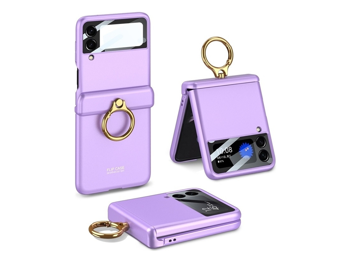 Capa De Celular Roxa Da Moda Para Samsung Z Flip 4