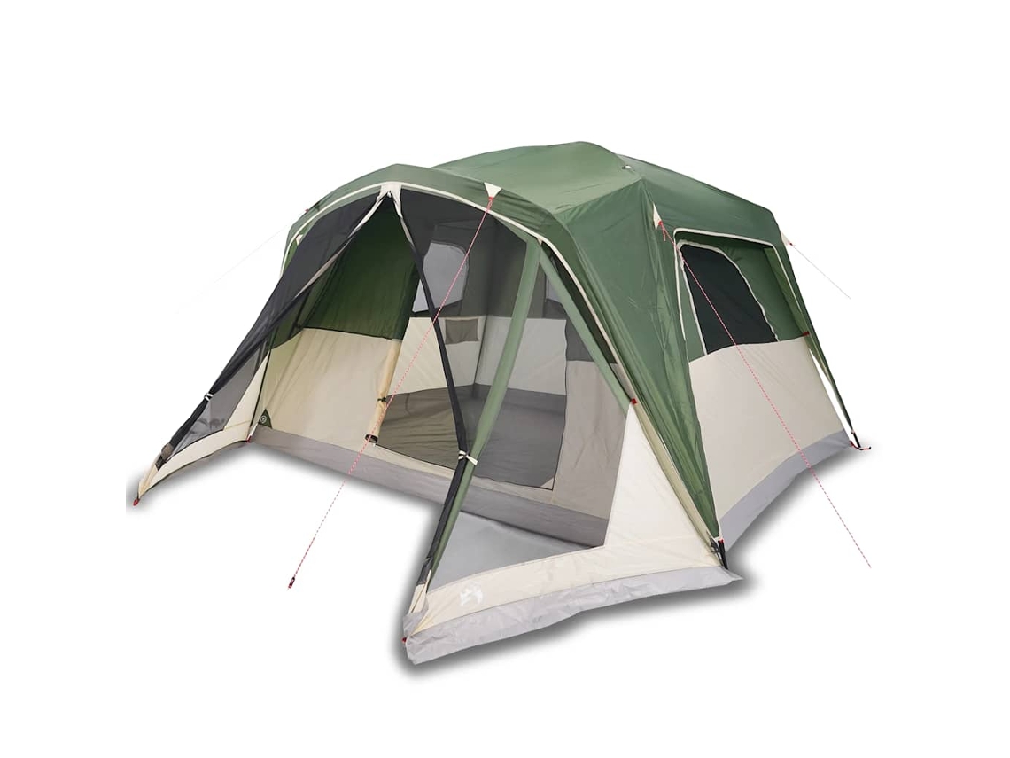 Family Tent, Family Tents Vidaxl Verde Poliéster (6 Pessoas)