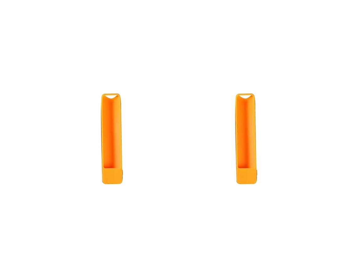 2x Capa Protetora De Silicone Para Controle Remoto Dexp Viomi Chiq Smart Tv - Capa Antipoeira E Resistente A Impactos - Laranja_glo