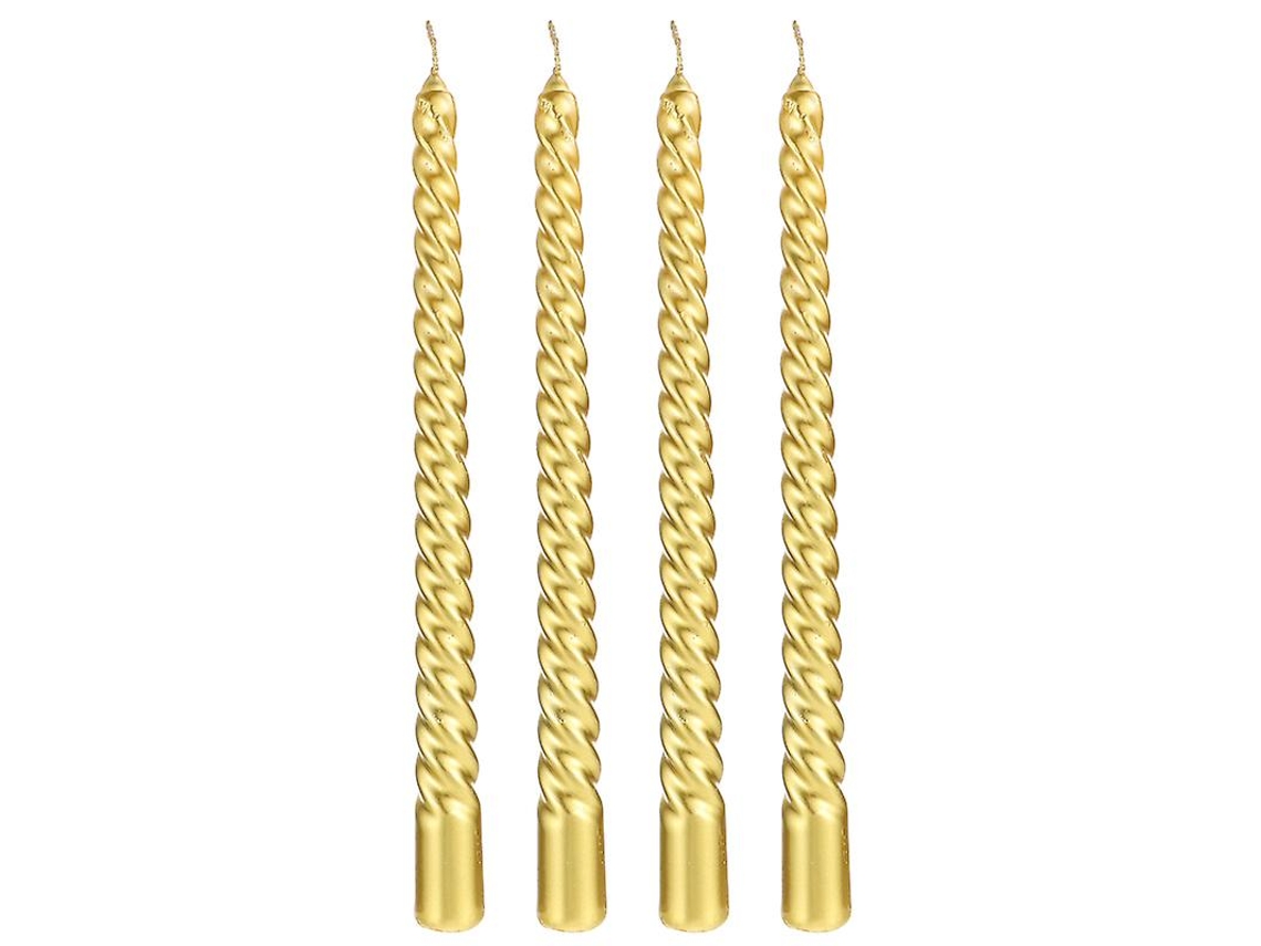 4 Peças de Velas Cônicas Perfumadas ALLINLESS