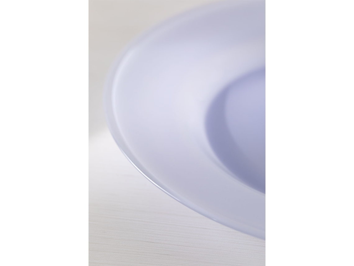 Pack de 4 Pratos SKLUM (Vidro - Azul - 2,7 cm)
