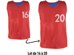 Conjunto de 5 Casulas Reversíveis Numeradas N 16 a 20 SPORTI FRANCE