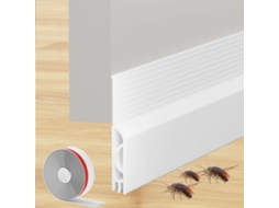 Rolo Isolante De Porta 100cm,auto Adesivo,silicone Anti Frio,isolamento Térmico Para Porta De Entrada E Interior Btforus (100x5cm,branco)