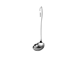 Concha De Sopa Em Aço Inox 304 De 35cm - Colher De Cozinha Ergonómica Com Cabo Redondo E Resistente Ao Calor