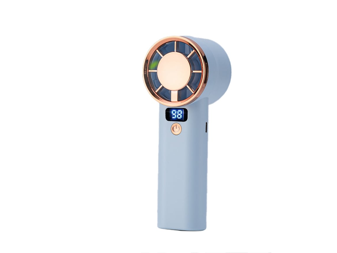 Ventilador Portátil Verde Menta: Resfriamento Portátil Com Bateria De Longa Duração