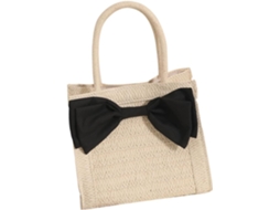 Bolsa De Praia Feminina Em Tecido Trançado, Bolsa Tote Casual, Bolsa Grande Para Compras Diárias.