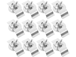 Nuobesty Conjunto Com 30-clips De Fixação Para Pia Embutir Em Aço Inoxidável, Fácil Instalação E Redução De Ruído Para