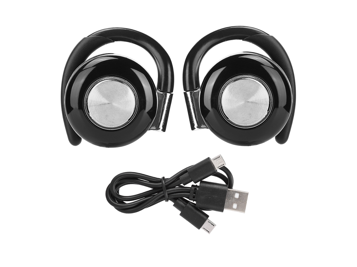 Fones De Ouvido Tws Bluetooth 5.0 Com Gancho Para Ouvido Estéreo Sem Fio Bateria Longa Prata