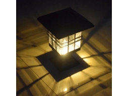 Luminária Solar em Formato de Estigma para Exterior, Decorativa para Parede, Jardim, Gramado e Outras Áreas com Luz Quente AQUAFORGE