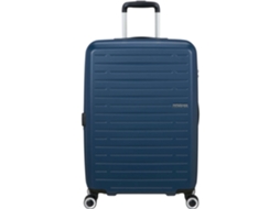 Mala De Viagem Média Extensível 8 Rodas Azul Escuro Aerojoy American Tourister