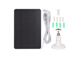 Câmera Painel Solar Ip65 Câmera À Prova Dágua Carregador 5v 4w Alta Eficiência Para Micro Usb C Branco