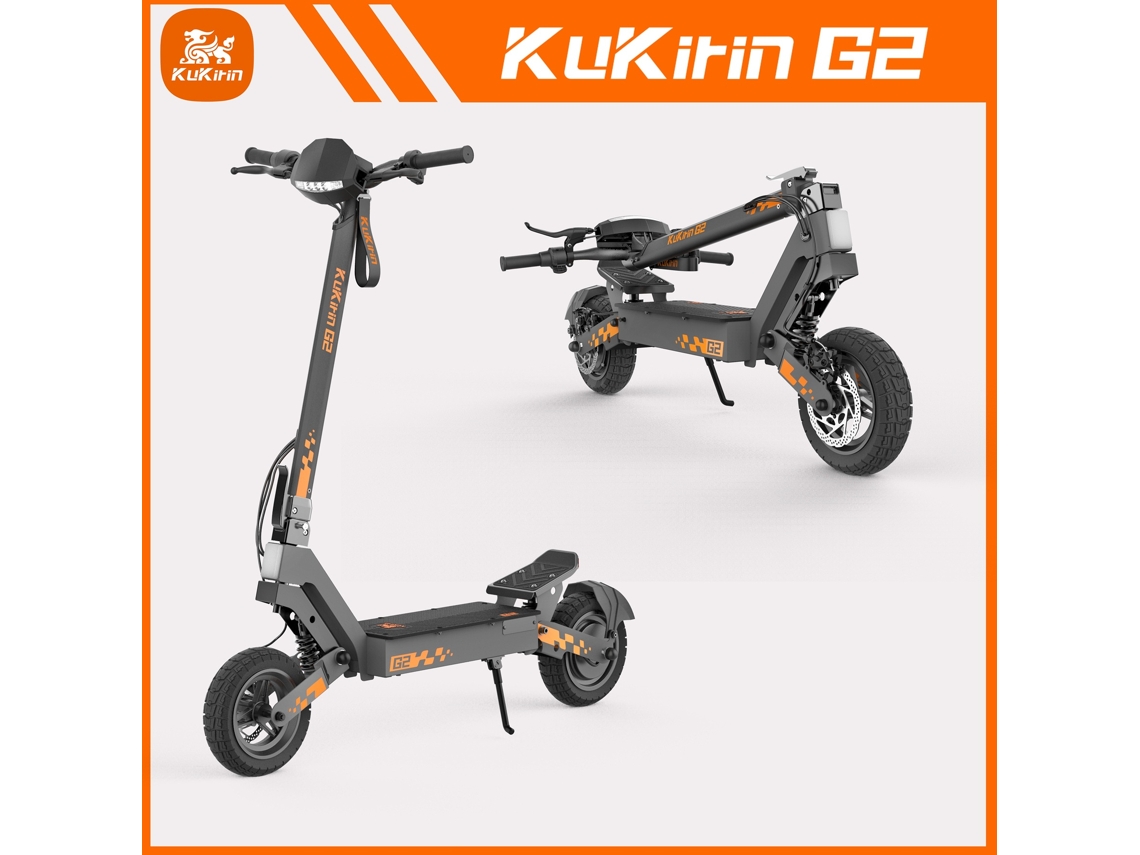 Trotinete Elétrica Dobrável Kukirin G2, Motor 800W, Autonomia 55km, Bateria 48V/15Ah, Carga 120kg