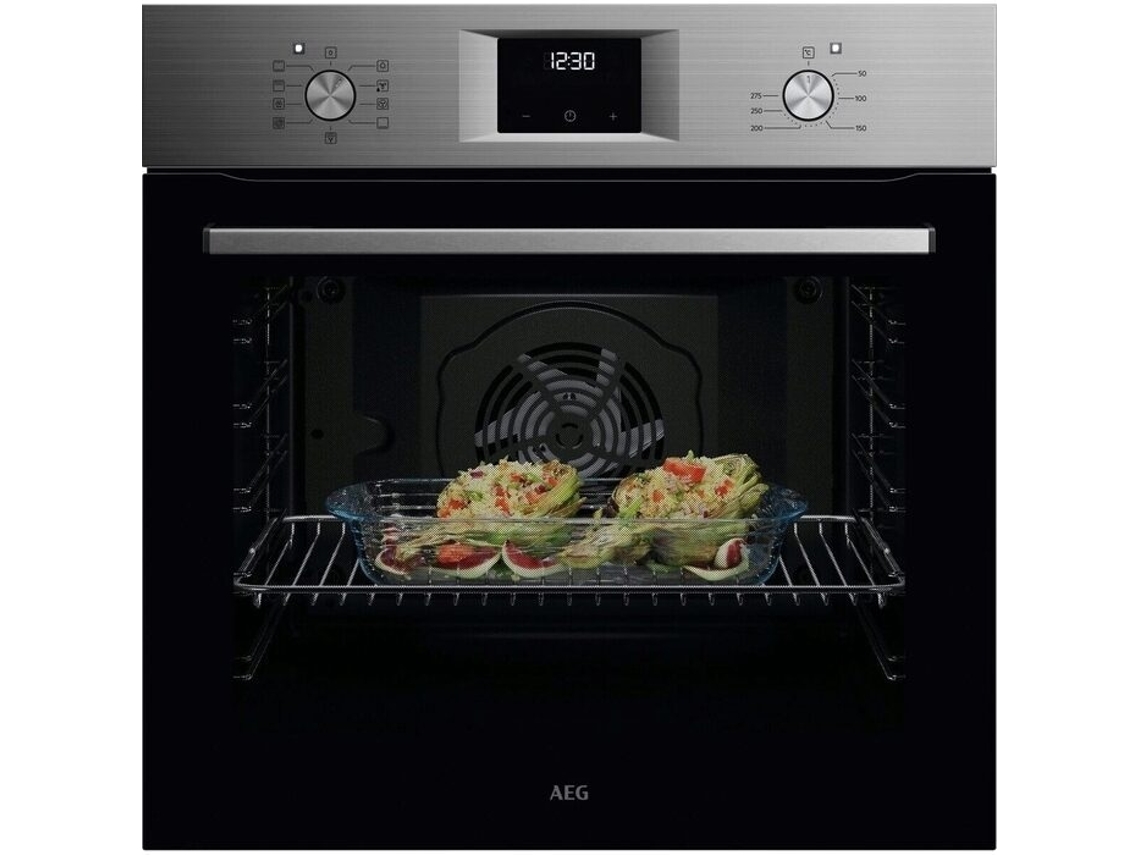 Forno Multifunções AEG OU5AB20SM (72 L - Hidrolítico - Preto e Inox)