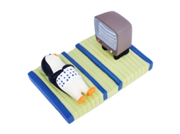 Suporte para Telefone Universal Cute Pinguim Resina Leve Estável