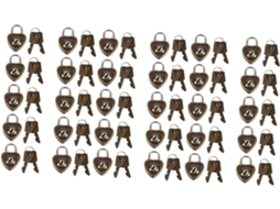 Conjunto De 30 Cadeados Antigos Em Formato De Coração, Mini Cadeados Para Armários.
