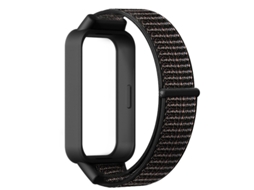 Pulseira Esportiva de Nylon para Redmi Band 3 / Xiaomi Band 9 Active ajustável e respirável Preto HEXINYIGJLY