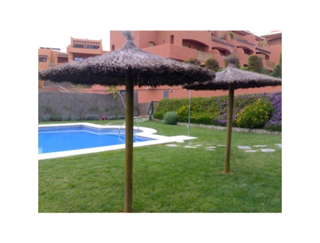 SOMBRILLA JARDIN de BREZO 2,20 METROS para piscinas, playas o jardines SUINGA