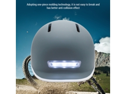 Capacete de ciclismo leve, respirável, com luz LED, adulto, segurança, mountain bike, tamanho P/MARCA