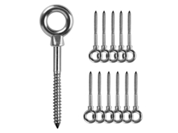 Parafusos de Olho M6x60mm, Inox 316, 12 Unidades | S/MARCA