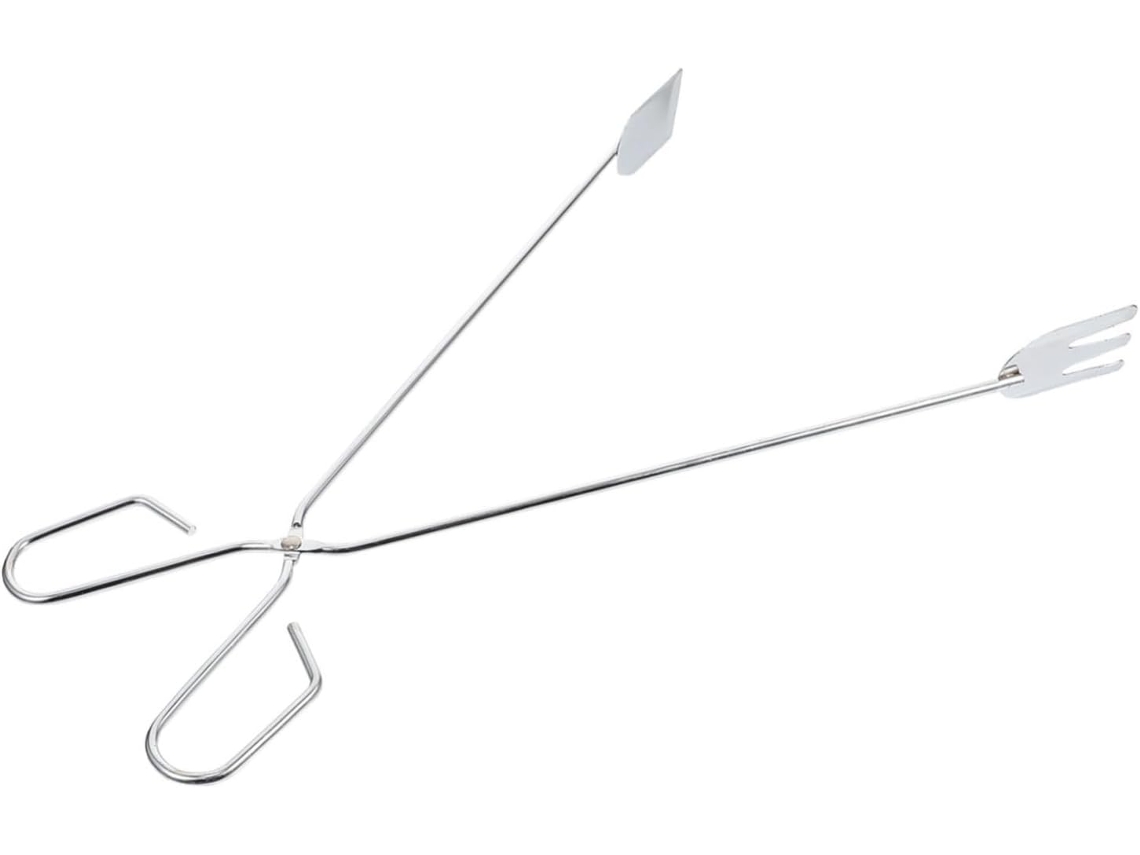 Conjunto De 5 Pinças Longas Cromadas Iplusmile Para Churrasco Ao Ar Livre E Manuseio Alimentos