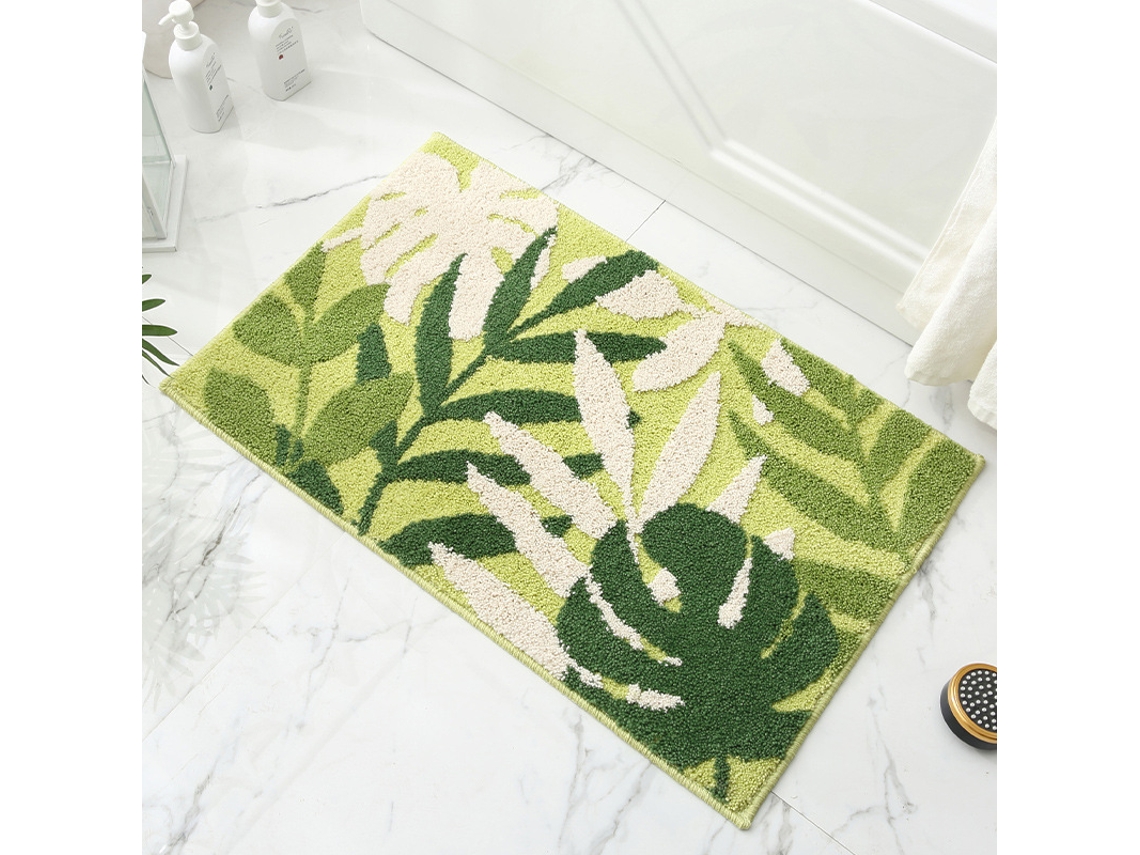 Tapetes de Banho Antiderrapantes Absorventes de Secagem Rápida para Decoração de Banheiro Padrão 6 EVELTEK 50x80cm