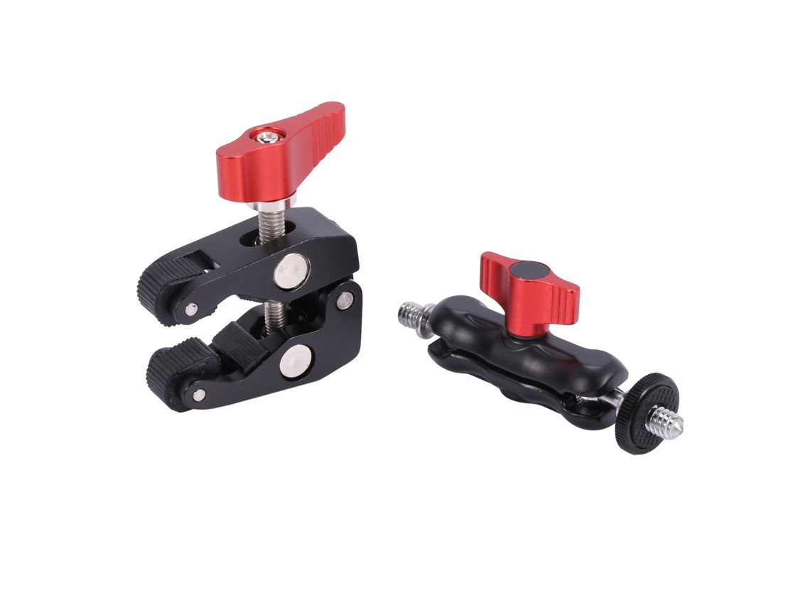 Braço Mágico Para Câmera Dslr, Sapata Dupla, Presilha Tipo Garra De Caranguejo, Suporte Universal Para Monitor, Presilha De Cabeça Esférica