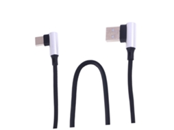 Cabo Usb Tipo C Em Nylon Trançado E Sincronização Compatível Com