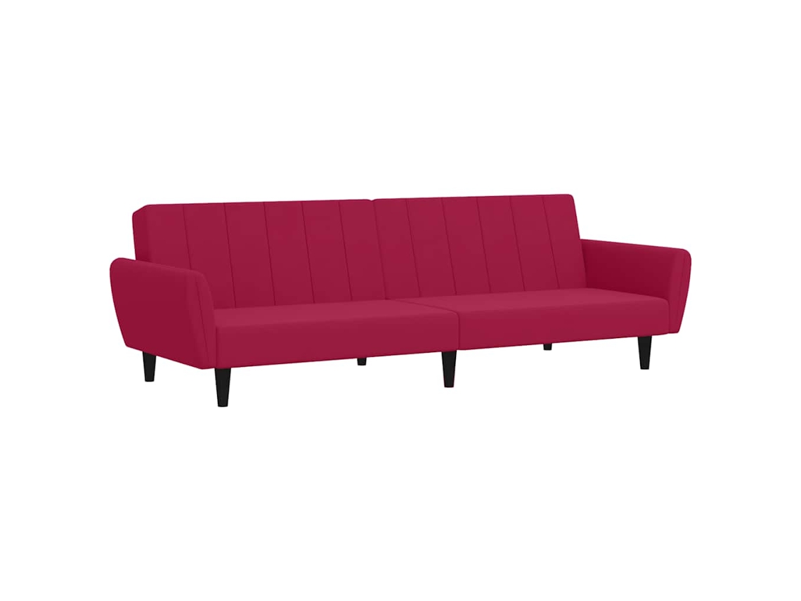 Sofa Bed, Sofa Beds Vidaxl Vermelho Veludo (n/a)