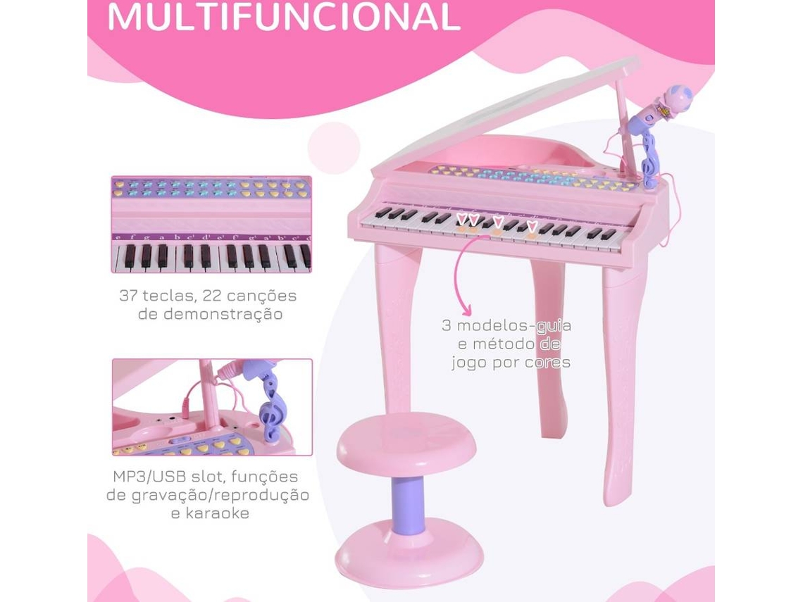 Piano Infantil HOMCOM 390-003PK