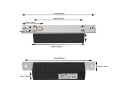 Lurelia Fechadura Magnética Elétrica Para Porta Com Controlo De Acesso, Dc 12v, Ip66