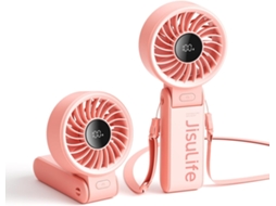 Ventilador Portátil - Máxima Flexibilidade: Motor De Alta Potência, Visor Led, Bateria Recarregável De 5000mah, 5 Velocidades